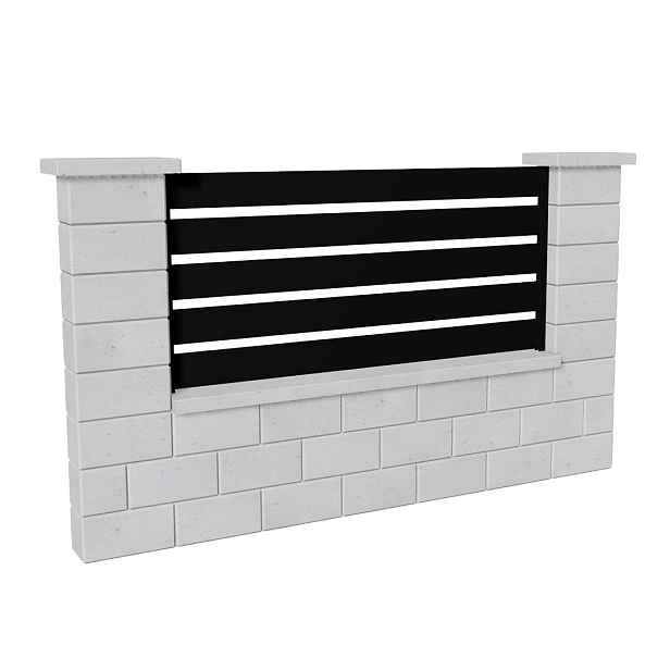 Výplň plotová DEKMETAL TAVOLA 2N156 jet black