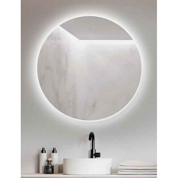 Zrcadlo Ambiente kulaté 80 LED,hladké