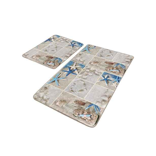 Béžové koupelnové předložky v sadě 2 ks 60x100 cm – Mila Home