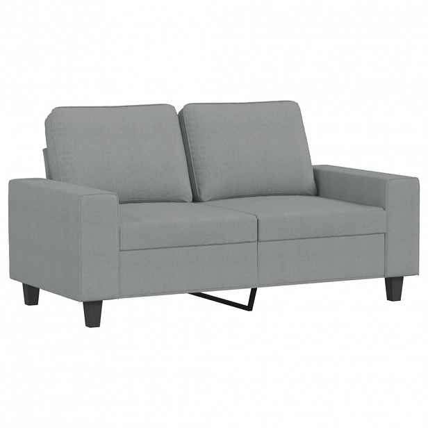 vidaXL 2místná pohovka světle šedá 120 cm textil