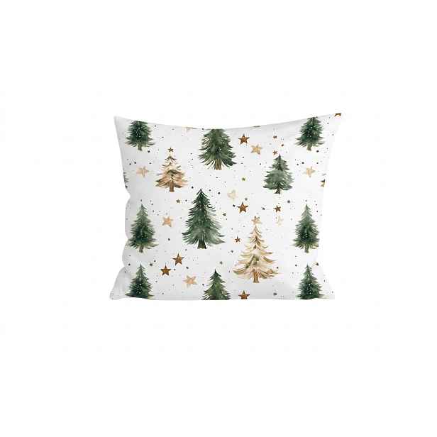 Bavlněný povlak na polštář CHRISTMAS FOREST 45x45 cm, barevný