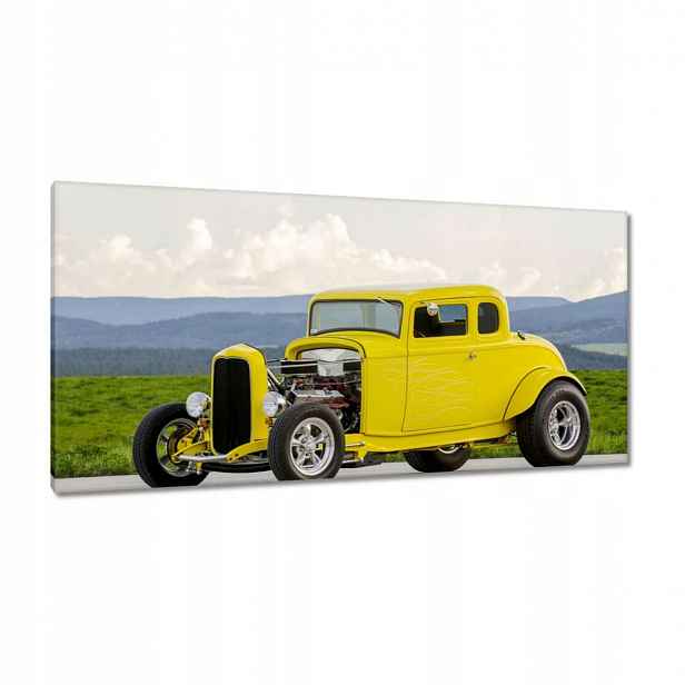 Obrazy 115x55 Žlutý Hot Rod