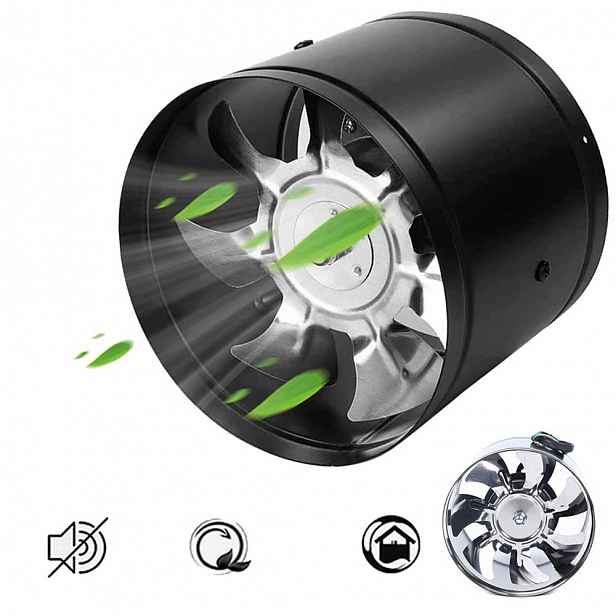 Ventilátor kanálového vývodu 500 m³/h Energeticky úsporný Tichý provoz Výkonný