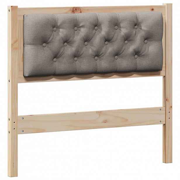 vidaXL Čelo postele Jiný Hnědá a taupe 90 cm Masivní borovicové dřevo