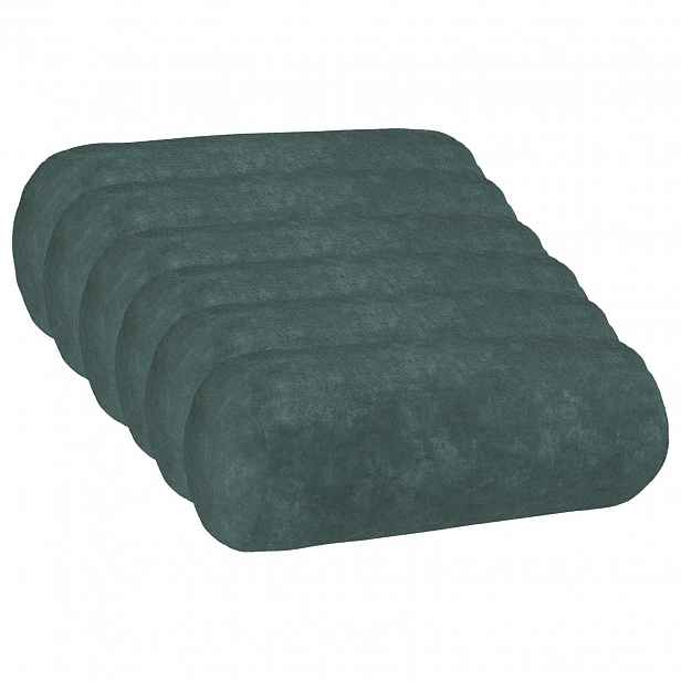 vidaXL Povlak na polštář 6 pcs HEERLEN Mořsky modrá Ø 15 x 40 cm