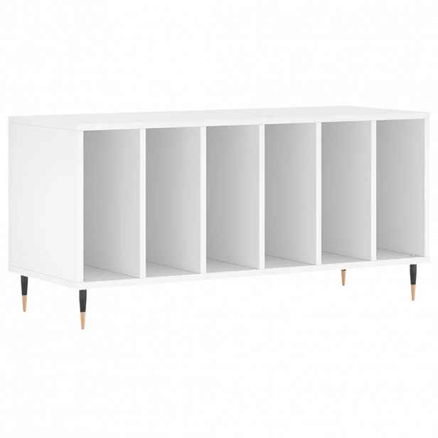 vidaXL Skříňka na LP desky bílá 100 x 38 x 48 cm kompozitní dřevo