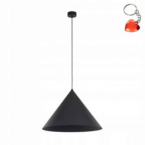 Závěsná Led lampa Černá 15W Ocel Lakovaná Velká 50 cm Cono Tk Lighting