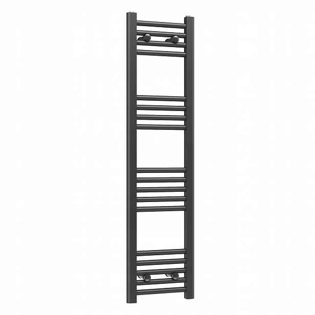 Koupelnový radiátor na vodu C.o Dekorativní žebříkový Basic 30x120 cm Černý