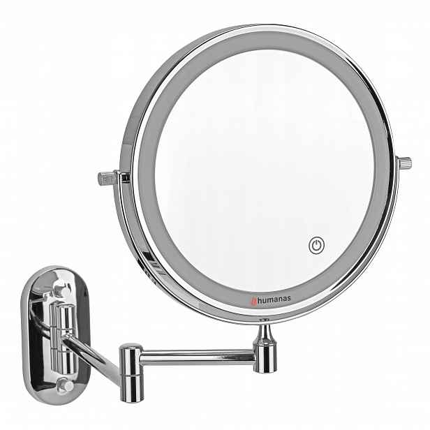 Zrcadlo do koupelny Humanas HS-BM01 s Led podsvícením 200 x 200 mm