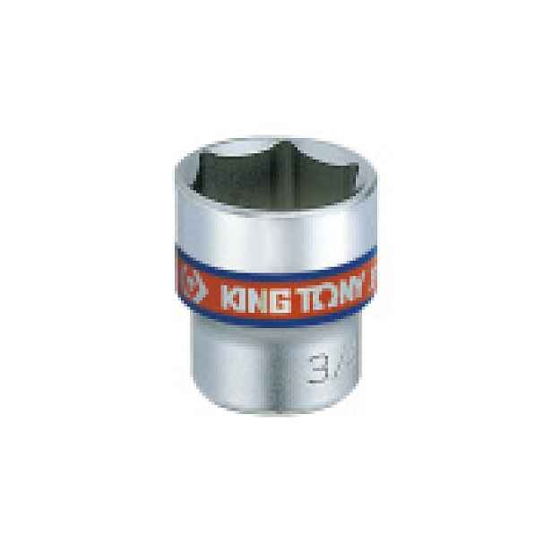 Hlavice nástrčná King Tony 3/8 CrV 6 hran, 1/4 333508S