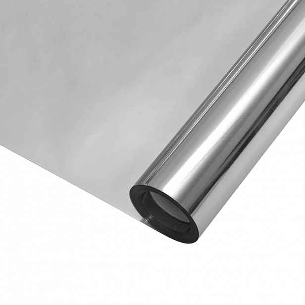 vidaXL Statická reflexní sluneční fólie na okna Stříbrná 45 x 1000 cm