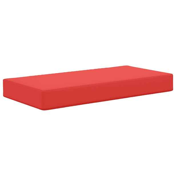 vidaXL Venkovní sedací polštář 100% polyester Červená 80 x 40 x 8 cm