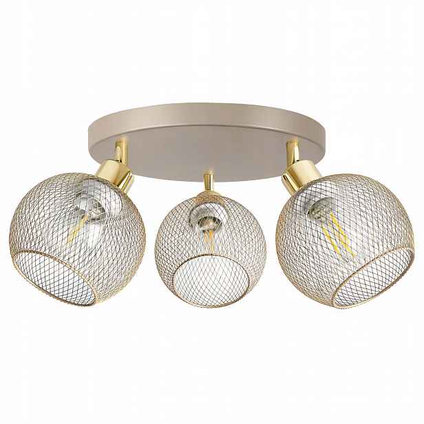 Stropní Svítidlo Stropní Svítidlo Lustr 3xE27 Béžová Kašmír Loft Edison do pokoje