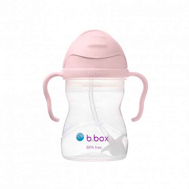 b.box Hrneček s brčkem varianta: růžový 240 ml