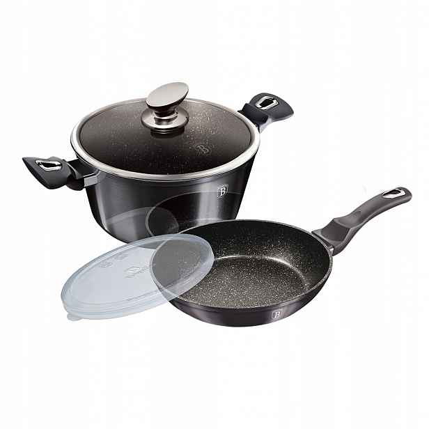 BH-7106 Sada hrnec a pánev 24 cm Berlinger Haus Carbon, indukce