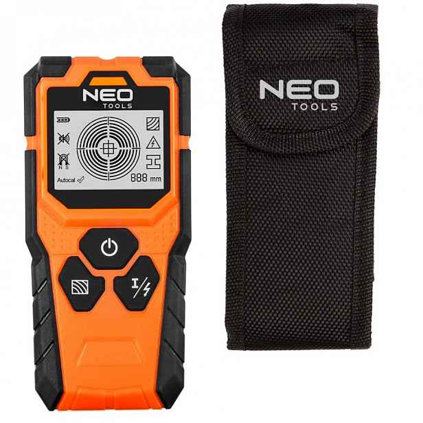 Detektor kabelů kovů a dřeva ve zdi Detektor 75-250 Neo Tools