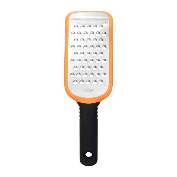 Hrubé struhadlo, nerezová ocel, "Good Grips", oranžové - OXO