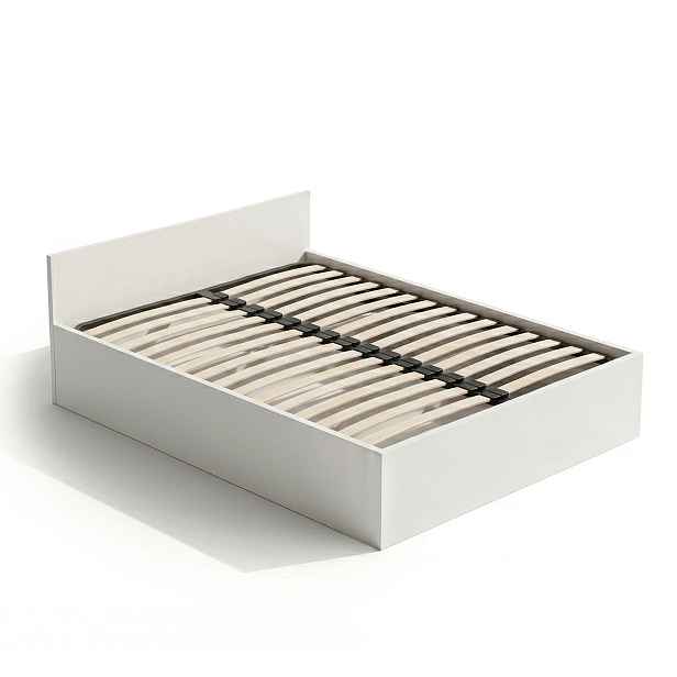 Ak furniture Dvoulůžková postel Trento 140x200 se zvedacím roštem bílá