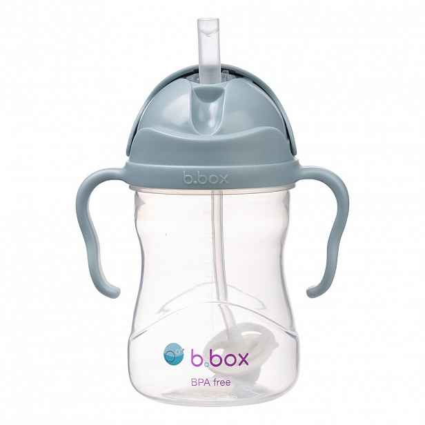 b.box Hrneček s brčkem varianta: modrý 240 ml