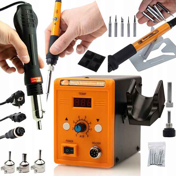 Horkovzdušná Pájecí Stanice Rosfix 858D 700W Pro Plasty A Rtv
