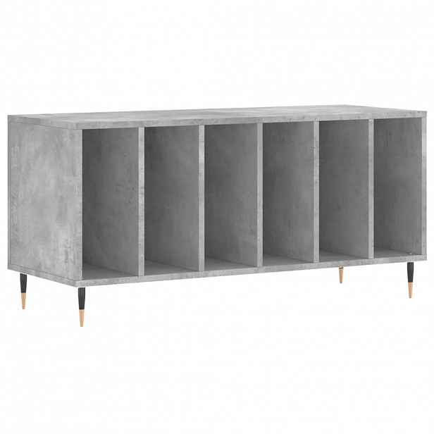 vidaXL Skříňka na LP desky betonově šedá 100x38x48 cm kompozitní dřevo