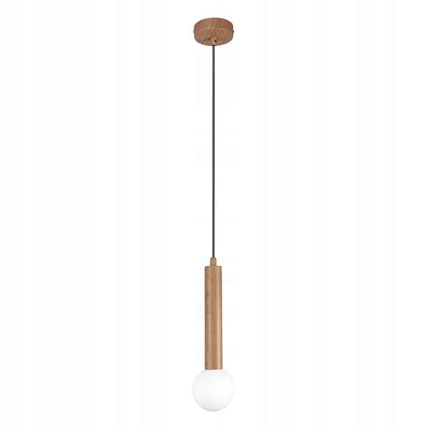 Závěsná lampa Italux Filano Dřevo bílá 1xG9 5W Moderní tuba