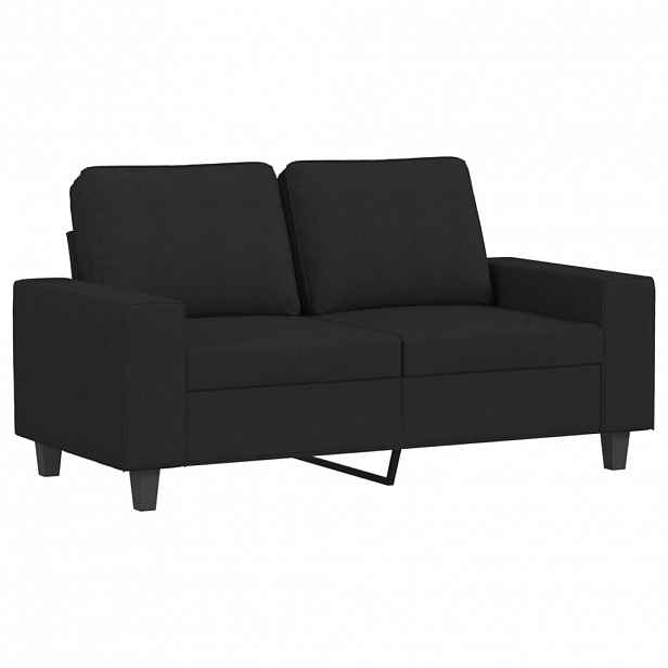 vidaXL 2místná pohovka černá 120 cm textil