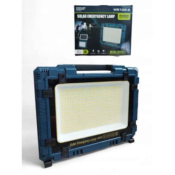 Solární Led reflektor W8109-2 400W Halogenový reflektor napájený bateriemi