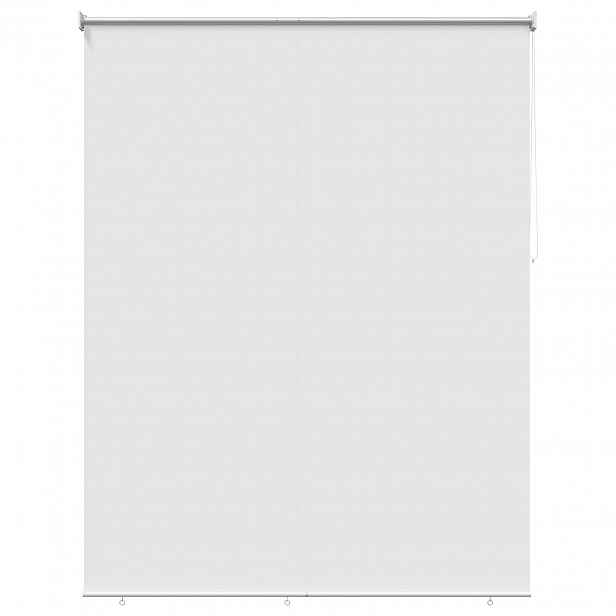 vidaXL Venkovní roletová clona s UV ochranou Bílá 100 x 230 cm (Š x V)