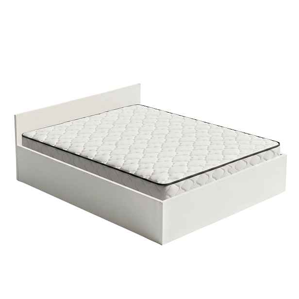 Ak furniture Dvoulůžková postel Trento 160x200 se zvedacím roštem a matrací bílá