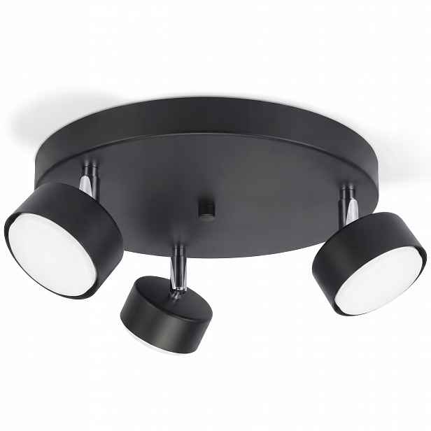 Trojitá nastavitelná stropní svítidlo Stropní Svítidlo Lustr Černá 3x GX53 Spot Led