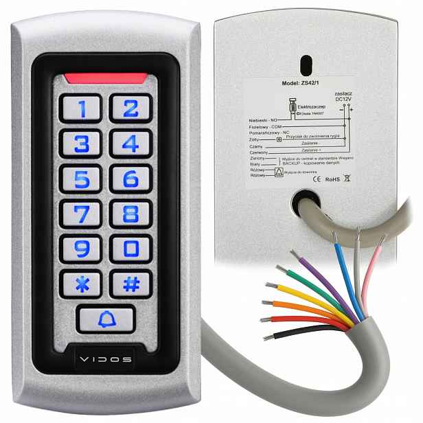 Vandalům odolný kódový zámek ZS42 s Rfid čtečkou bezkontaktních karet