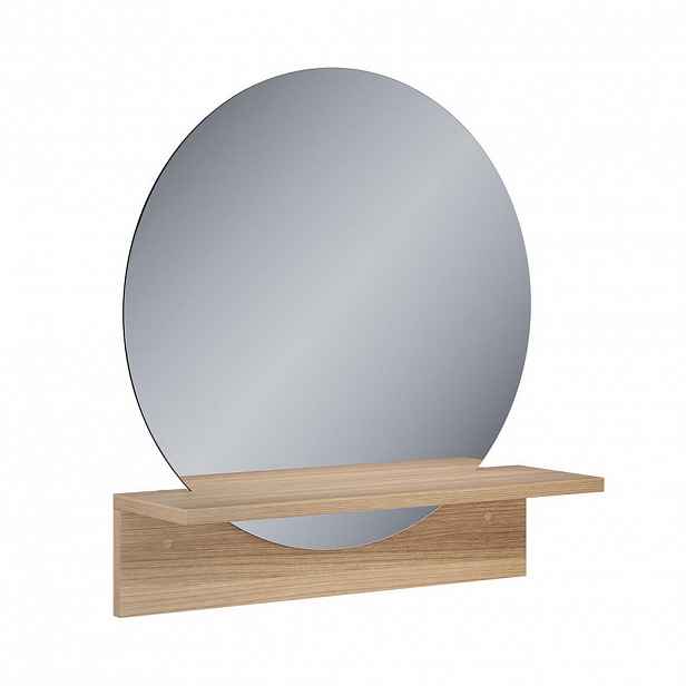 Vicco KOUPELNOVÉ ZRCADLO Elyra Zlatý mocný dub 50 x 54.5 cm s policí