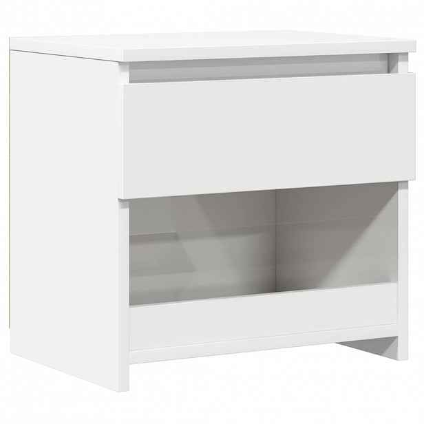 vidaXL Noční stolek bílý s vysokým leskem 40x30x39 cm kompozitní dřevo