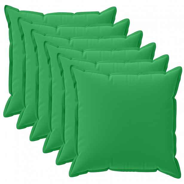 vidaXL Povlak na polštář 6 ks HOUTEN Zelená 40 x 40 cm Polyester