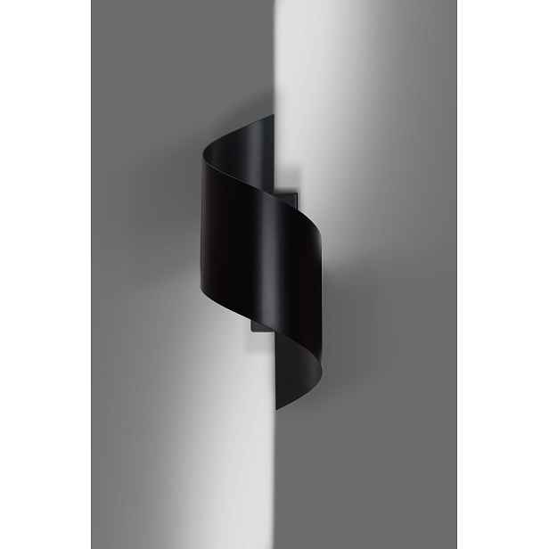Černá nástěnná lampa Spiner 30 cm ocel, 1x Led G9