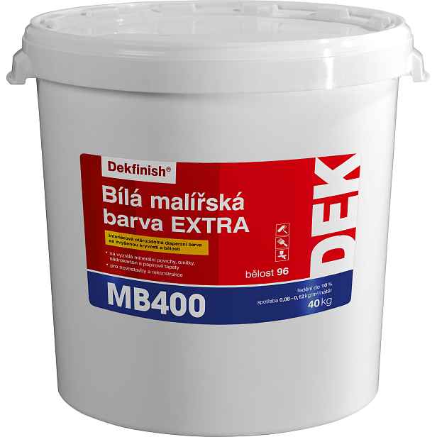 Malba interiérová DEK MB400 EXTRA bílá 40 kg