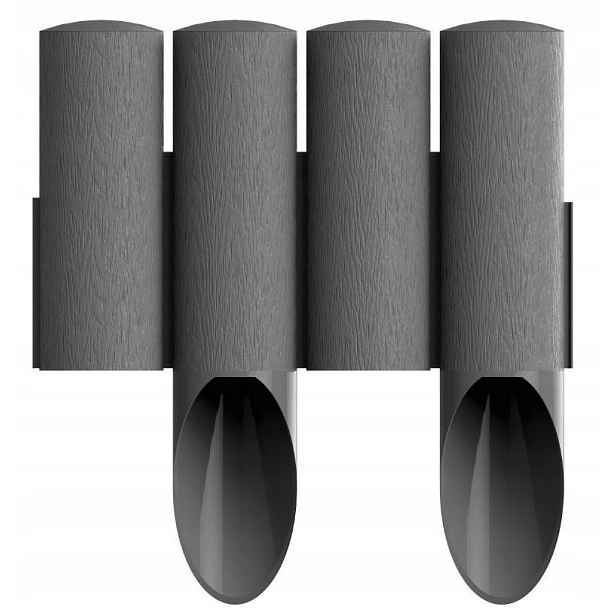 Obrubník Palisáda 25,5 cm/2,3 m Grafitová Standard (34-044) Cellfast