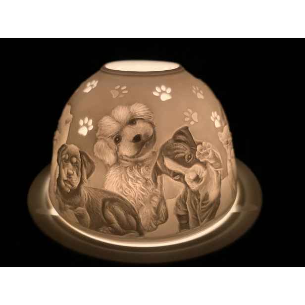 Porcelánový lampion – Psi