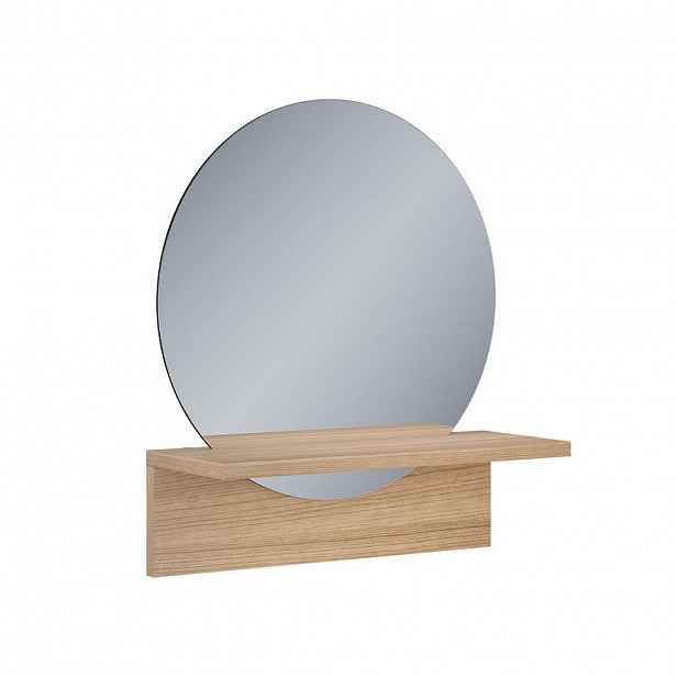 Vicco KOUPELNOVÉ ZRCADLO Elyra Zlatý mocný dub 40 x 47.5 cm s policí