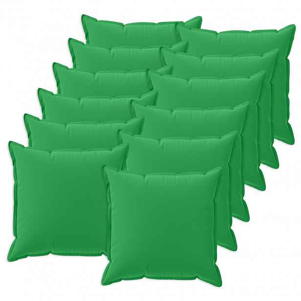 vidaXL Povlak na polštář 12 ks HOUTEN Zelená 40 x 40 cm Polyester