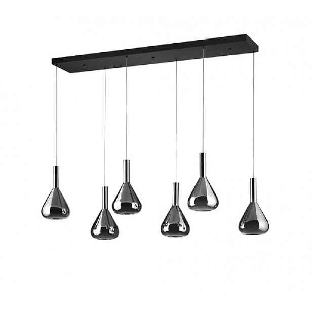LED závěsné osvětlení Cinque Cipera černá 345010632