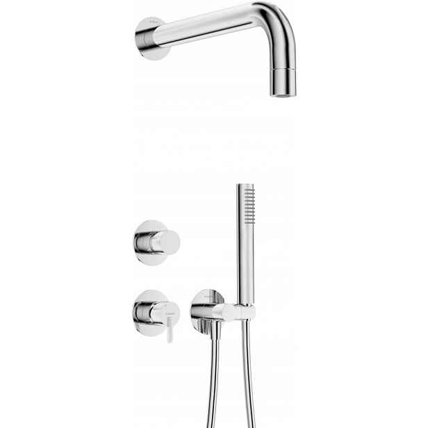 Silia jednorukojeťová baterie Podomítkový sprchový set, s pevnou sprchovou