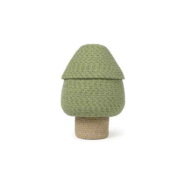 Zelený látkový dětský koš na hračky ø 25x36 cm Big Tree – Lorena Canals