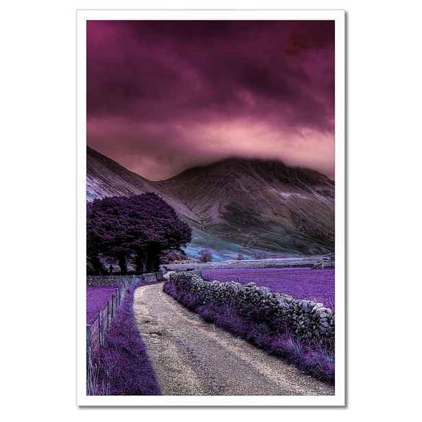 Plakáty v rámu 40x60 Fialová krajina
