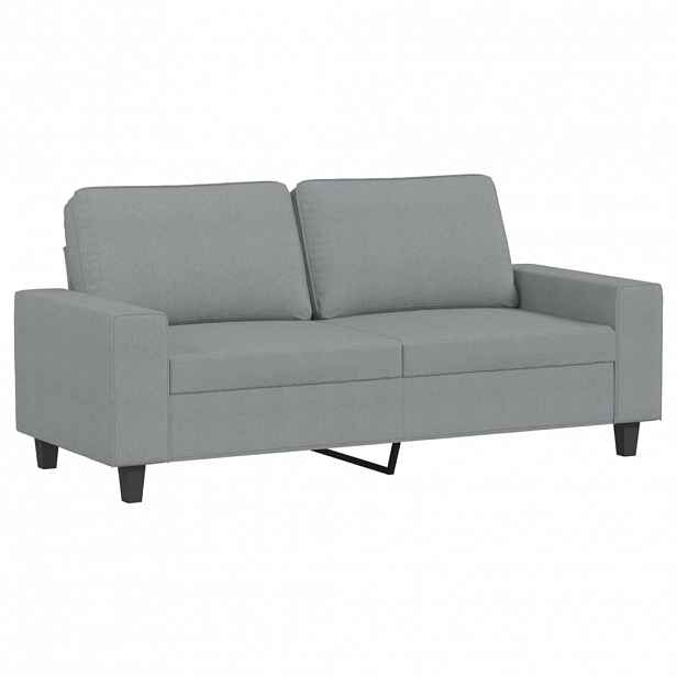 vidaXL 2místná pohovka světle šedá 140 cm textil