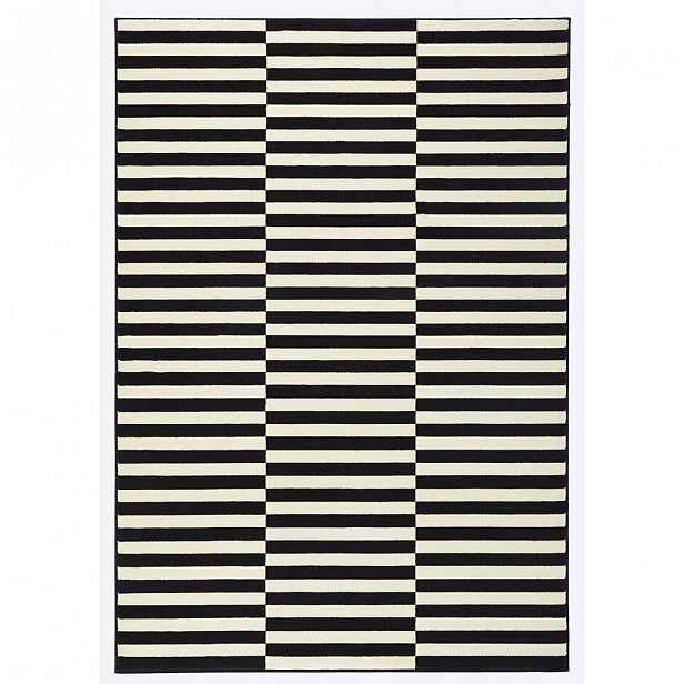 Černo-bílý koberec Hanse Home Gloria Panel, 80 x 150 cm