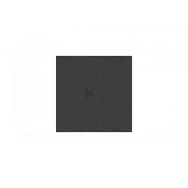 Sprchová vanička čtvercová Ravak Slate Pro 90x90 cm litý mramor černá XA037733010