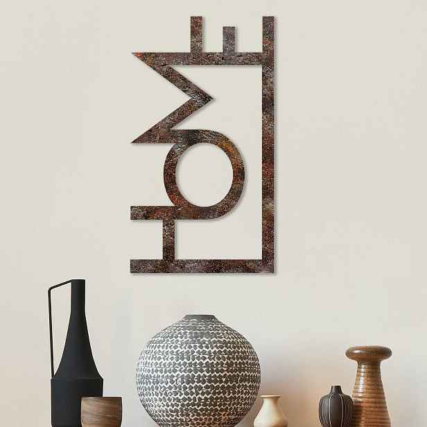 Wallity Nástěnná dekorace Rusty Home vícebarevná