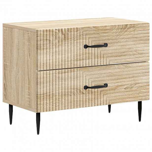 vidaXL Noční skříňka Dub sonoma 62 x 34,5 x 47,5 cm Kompozitní dřevo